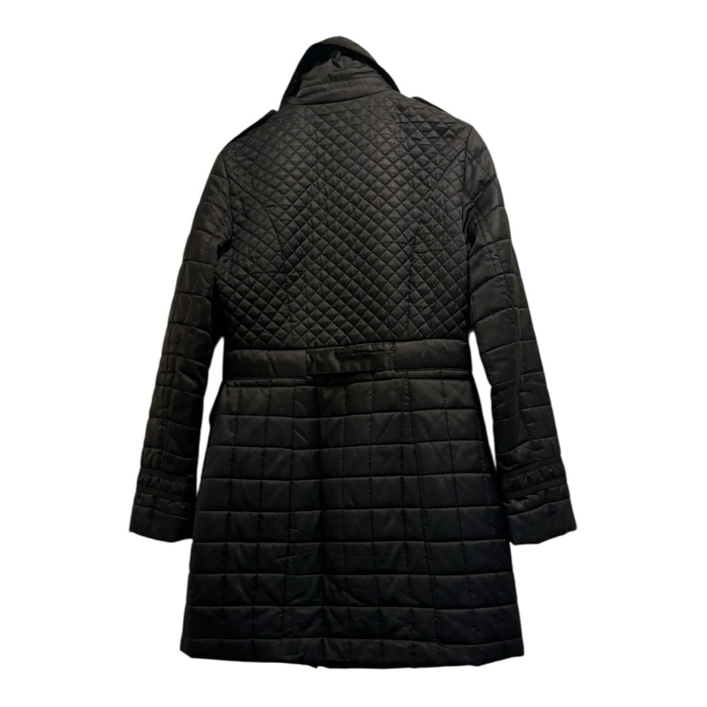 Laundry By Shelli Segal Black Quilted Belted Puffer Coat - Picture 15 of 16